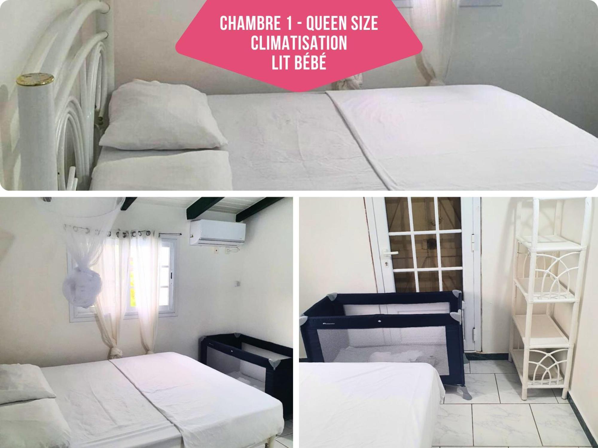 Le Sable Bleu - Evasion Tropicale A Sainte-Anne - Plage 5Min - Piscine - Parking - Logement Climatise - Vue Sur Les Palmiers - Parfait Pour Sejours En Famille Ou Entre Amis Ngoại thất bức ảnh